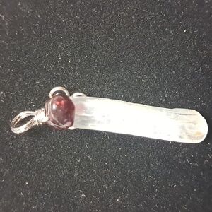 Kyanite & Garnet Pendant